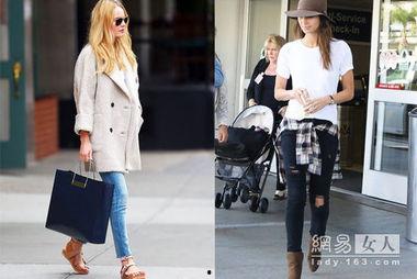 明星秋季穿搭图片,明星们的潮流穿搭解析